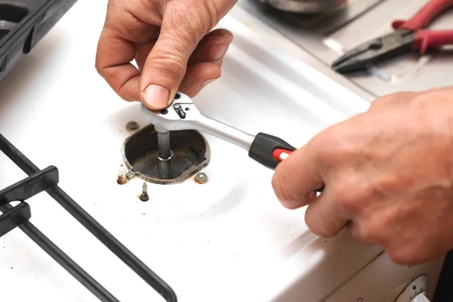 ge stove and range repair charlotte burner not heating