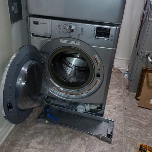 front load washer underpanel service