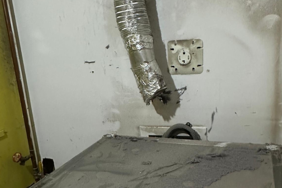 ripped dryer vent hose