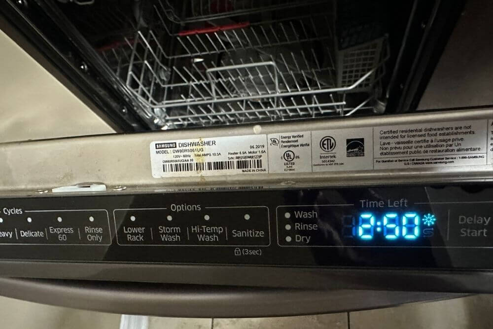 Samsung dishwasher repair Charlotte